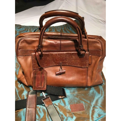 Pre-owned Berluti Camel Leather Bag