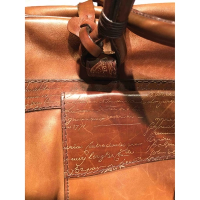 Pre-owned Berluti Camel Leather Bag