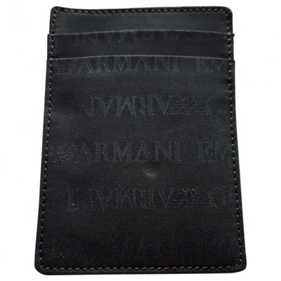 Pre-owned Emporio Armani Cloth Small Bag In Brown