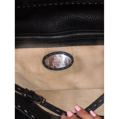 Pre-owned Fendi Leather Bag In Navy