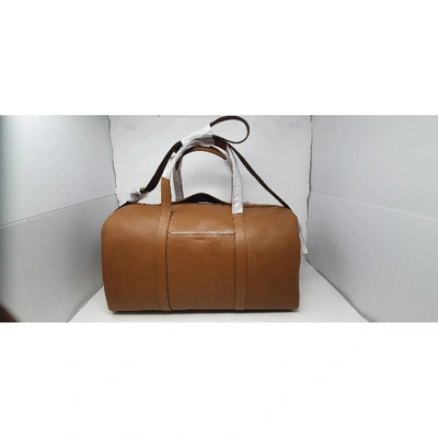 Pre-owned Fossil Leather Weekend Bag In Brown