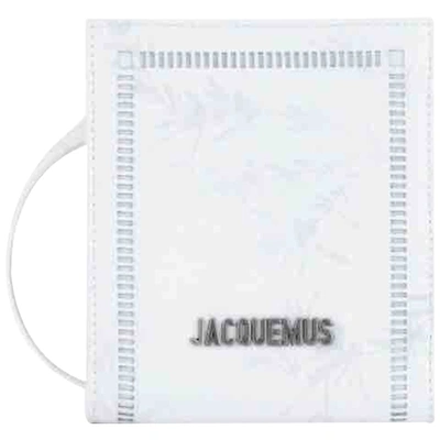 Pre-owned Jacquemus Le Gadjo Leather Small Bag In White