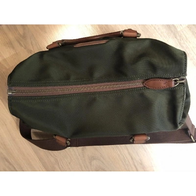 Pre-owned Polo Ralph Lauren Cloth Satchel In Green