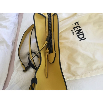 Pre-owned Fendi Yellow Leather Bag