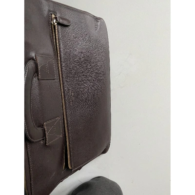 Pre-owned Aspinal Of London Leather Small Bag In Brown