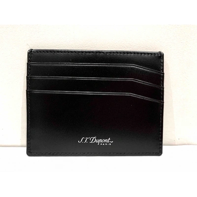 Pre-owned St Dupont Black Leather Small Bag, Wallet & Cases