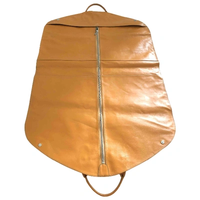 Pre-owned Valextra Leather Bag In Camel
