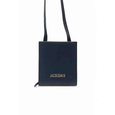 Pre-owned Jacquemus Le Meunier Navy Leather Bag