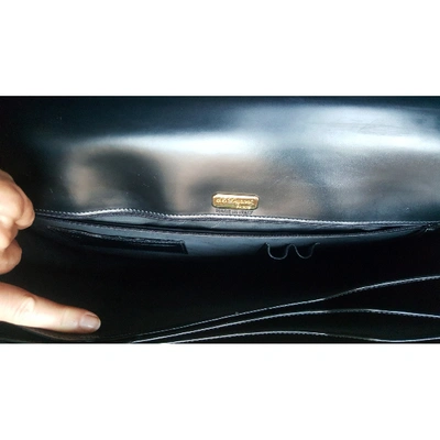 Pre-owned St Dupont Leather Satchel In Black