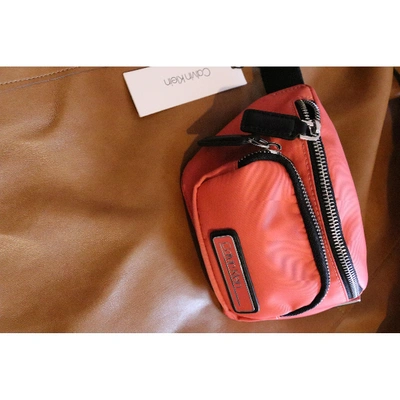 Pre-owned Calvin Klein Pink Cloth Bag