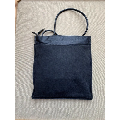 Pre-owned Costume National Cloth Bag In Black