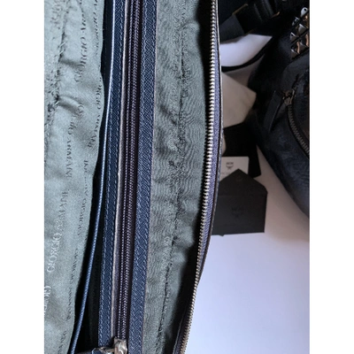 Pre-owned Giorgio Armani Leather Bag In Blue