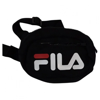 Pre-owned Fila Black Cloth Bag