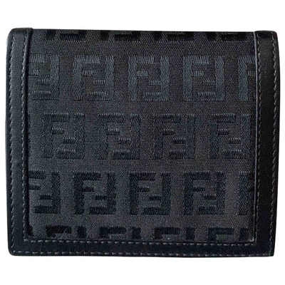 Pre-owned Fendi Cloth Small Bag In Black