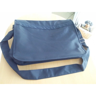 Pre-owned Kangol Cloth Bag In Navy