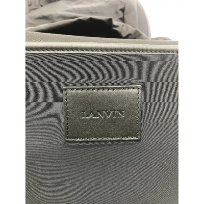 Pre-owned Lanvin Leather Travel Bag In Green