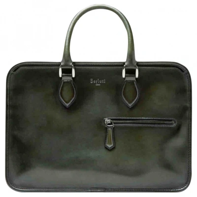 Pre-owned Berluti Green Leather Bag