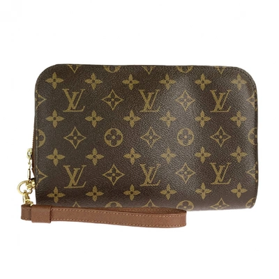 Pre-owned Louis Vuitton Brown Cloth Bag