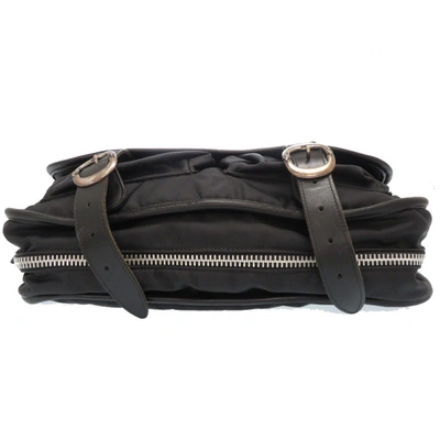 Pre-owned Chrome Hearts Leather Bag In Black