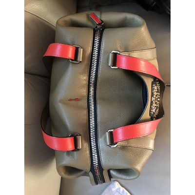 Pre-owned Christian Louboutin Khaki Leather Bag