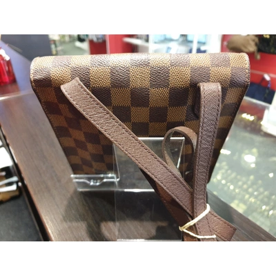 Pre-owned Louis Vuitton Pimlico Cloth Bag In Brown