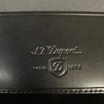 Pre-owned St Dupont Leather Small Bag In Black