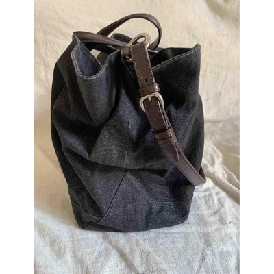 Pre-owned Trussardi Anthracite Cotton Bag