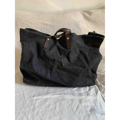 Pre-owned Trussardi Anthracite Cotton Bag