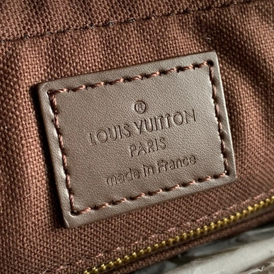 Porte documents jour cloth satchel Louis Vuitton Brown in Cloth - 31238205