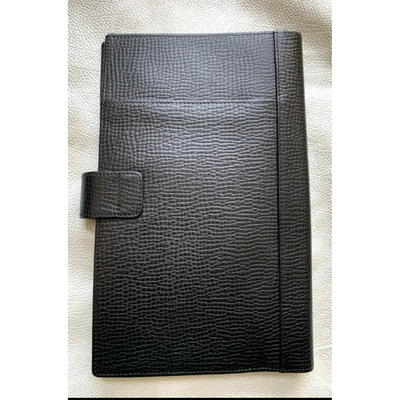 Pre-owned Giorgio Armani Black Leather Small Bag, Wallet & Cases