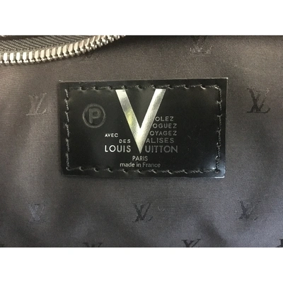 Pre-owned Louis Vuitton Leather Weekend Bag In Black