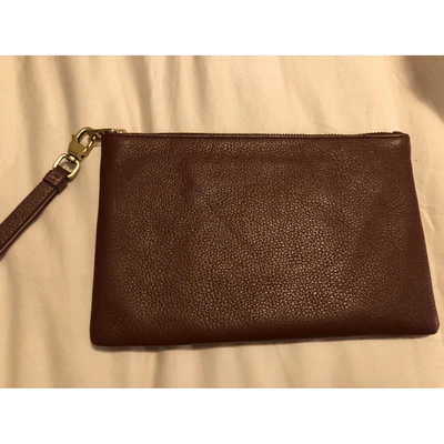 Pre-owned Fossil Leather Small Bag In Brown