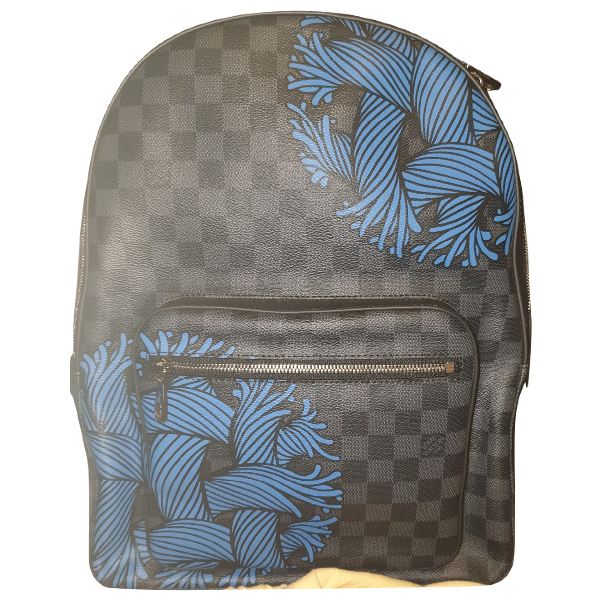 Anvendt hårdtarbejdende arve Pre-owned Louis Vuitton Josh Backpack Cloth Bag In Anthracite | ModeSens