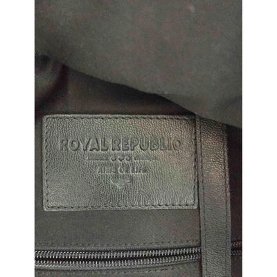 Pre-owned Royal Republiq Black Leather Small Bag, Wallet & Cases