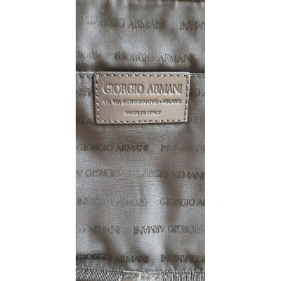 Pre-owned Giorgio Armani Cloth Travel Bag In Navy