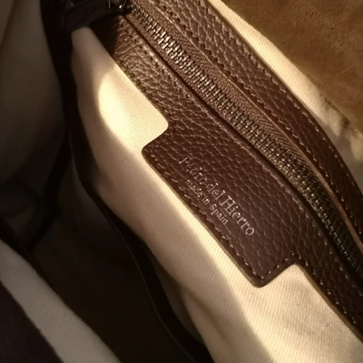 Pedro Del Hierro - Authenticated Handbag - Cotton Brown for Women, Very Good Condition