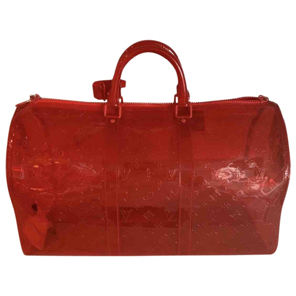louis vuitton keepall red