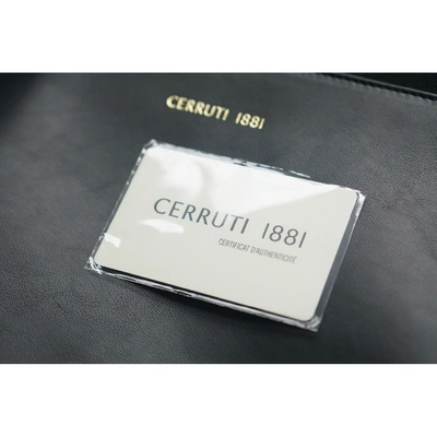Pre-owned Cerruti 1881 Leather Satchel In Black