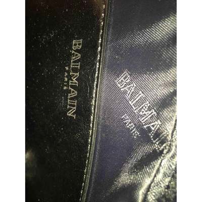 Pre-owned Balmain Leather Small Bag In Black