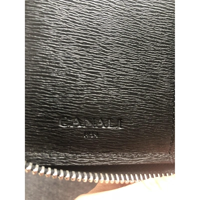 Pre-owned Canali Leather Small Bag In Black