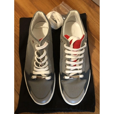 Pre-owned Dior Grey Cloth Trainers