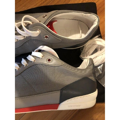 Pre-owned Dior Grey Cloth Trainers
