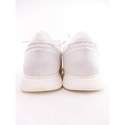 Pre-owned Lucien Pellat-finet White Leather Trainers