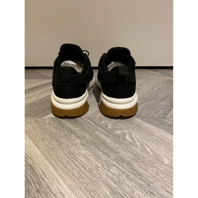 Pre-owned Neil Barrett Cloth Low Trainers In Black