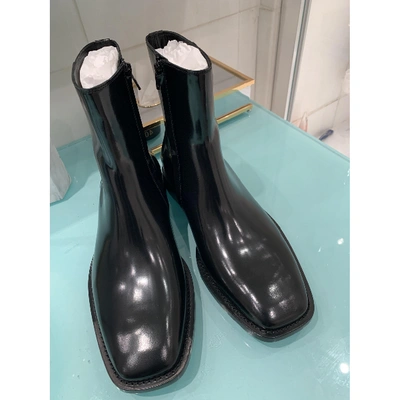 Pre-owned Balenciaga Black Leather Boots