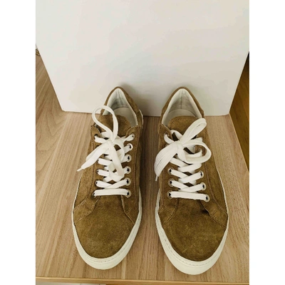 Pre-owned Casadei Brown Leather Trainers