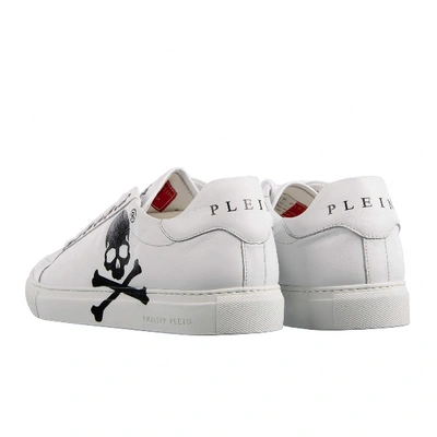 Pre-owned Philipp Plein White Leather Trainers