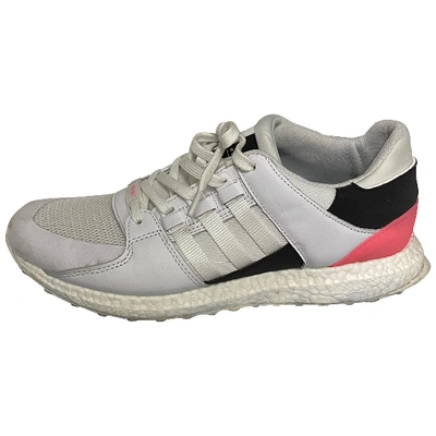 Pre-owned Adidas Originals Eqt Support Cloth Low Trainers In White