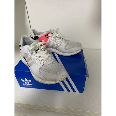 Pre-owned Adidas Originals Eqt Support Cloth Low Trainers In White