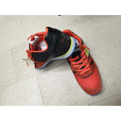 Pre-owned Lotto Low Trainers In Orange
